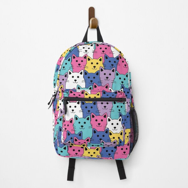 Item preview, Multicolored Cats Pattern designed and sold by beccaveedesigns.