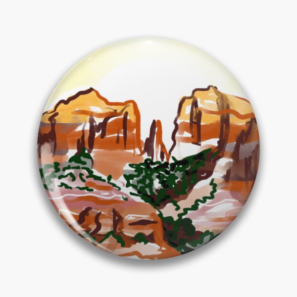 Artikelvorschau, Sedona-Aquarell entworfen und verkauft von Lauren Ravitch.