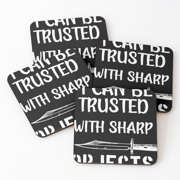 Item preview, I Can Be Trusted With Sharp Objects (5) designed and sold by MarCheshier.