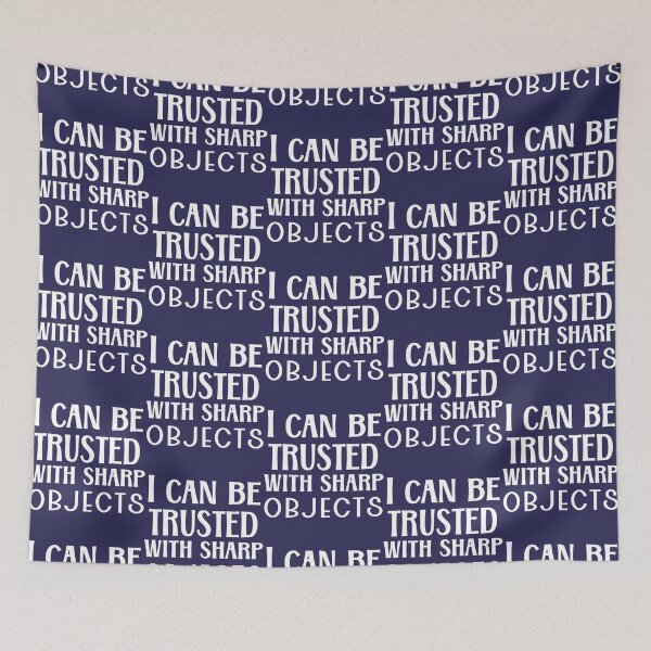 Item preview, I Can Be Trusted With Sharp Objects (6) designed and sold by MarCheshier.