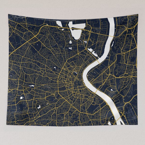 Item preview, Bordeaux City Map of France - Gold Art Deco designed and sold by deMAP.