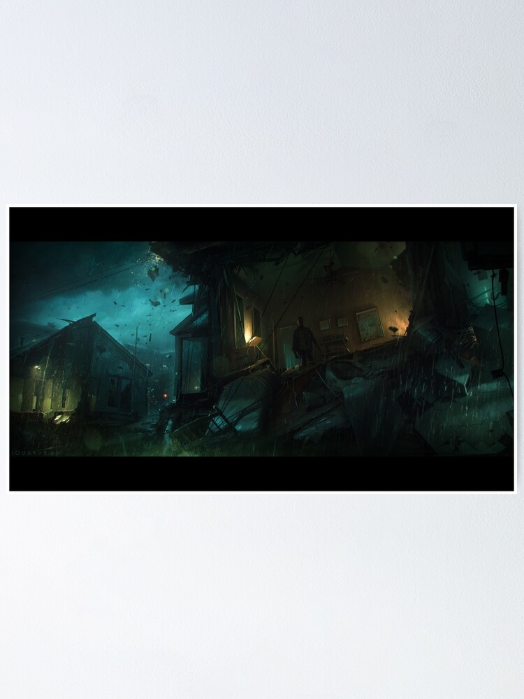 Aperçu 1 sur 3. Poster avec l'œuvre Sinkhole créée et vendue par Jouandeau.