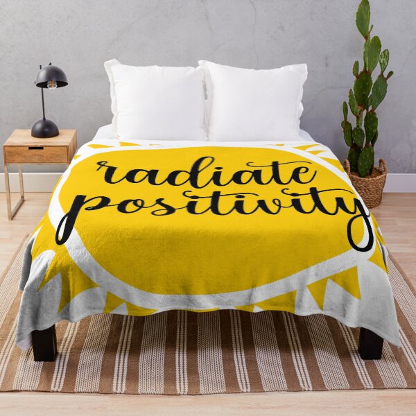 Item preview, Radiate Positivity Encouragement Inspirational Quote designed and sold by BronikowskiART.
