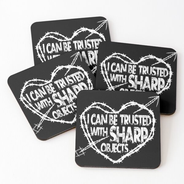 Item preview, I Can Be Trusted With Sharp Objects, Funny Design Cool Gift            designed and sold by MarCheshier.