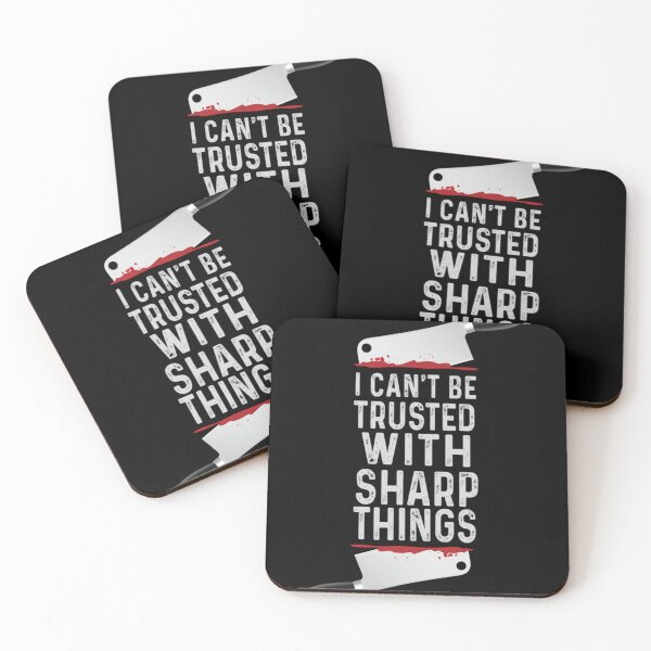 Item preview, i can be trusted with sharp objects vintage funny cool typography designed and sold by MarCheshier.