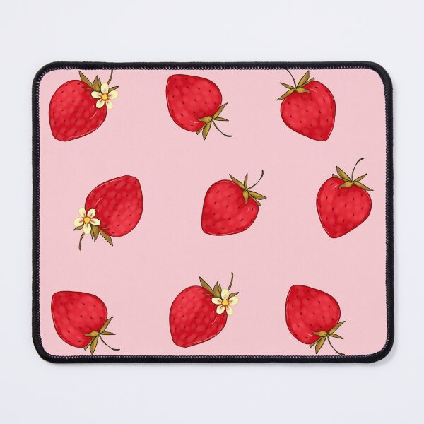 Item preview, Cute Strawberries Pattern Red Pink Pastel Aesthetic designed and sold by candymoondesign.