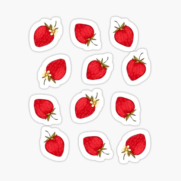 Artikel-Vorschau von Niedliche Erdbeermuster-rote rosa Pastellästhetik, designt und verkauft von candymoondesign.