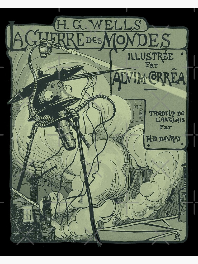 Disover War of the Worlds Original 1906 French Poster Premium Matte Vertical Poster