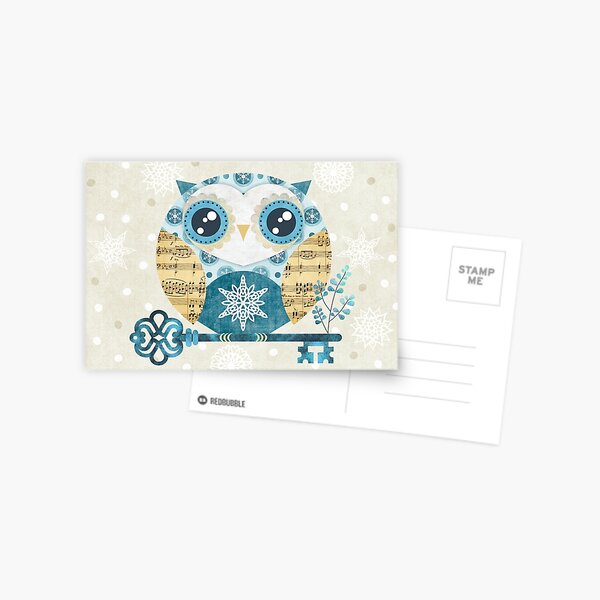 Winter Wonderland Owl Postcard