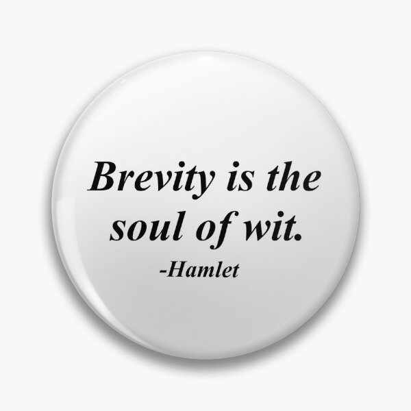 Item preview, Brevity and Wit Quote designed and sold by Madelyn Craig.