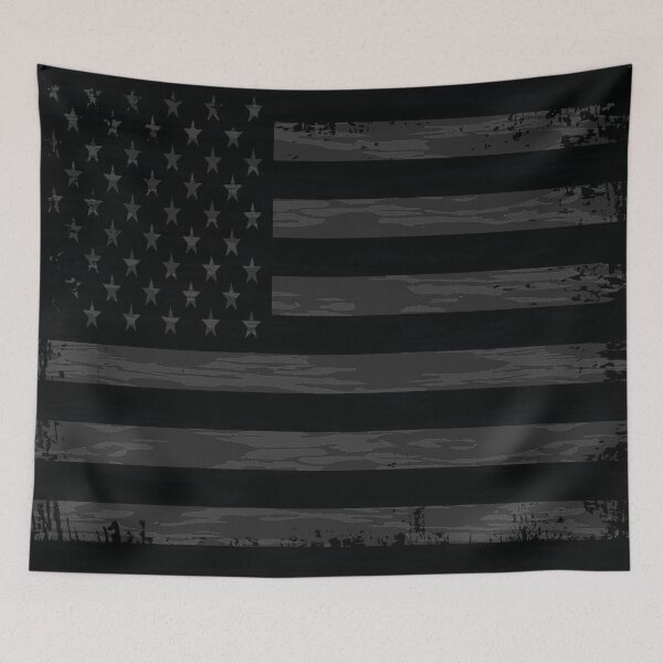 Item preview, Blackedout Bottomland Camo Grunge American Flag designed and sold by artistwill.