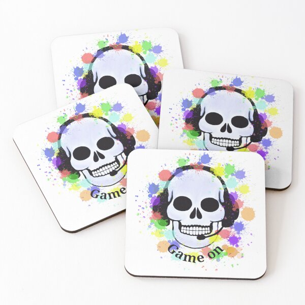 Item preview, Game on gamer skull designed and sold by KaisPrints.