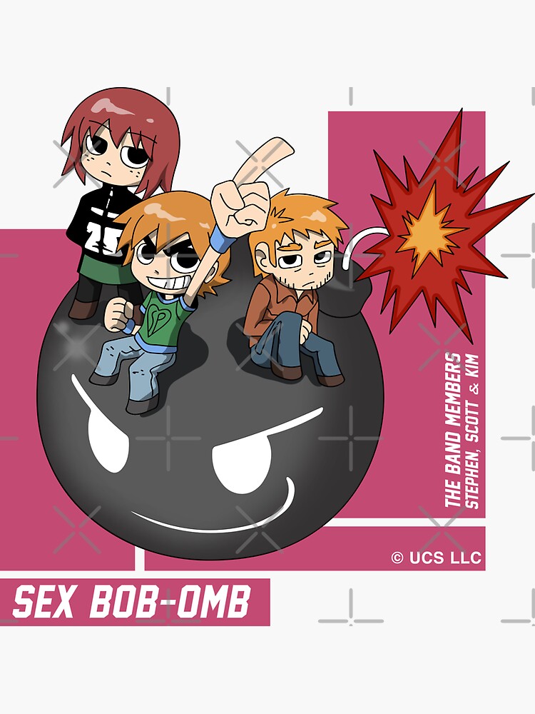 Scott Pilgrim Sex Bob Omb Sticker For Sale By Fantasylife Redbubble 1993