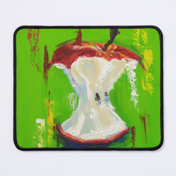 Item preview, Red Apple Core Still Life On Green Background designed and sold by NatalyMak.