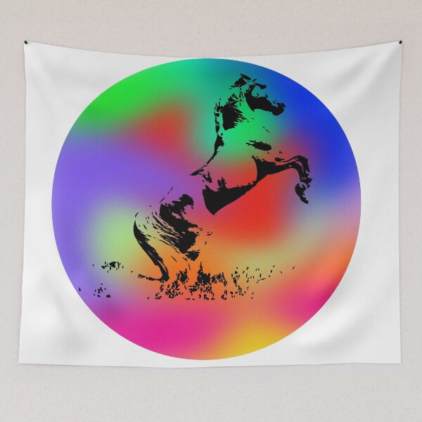 Item preview, standing horse in a color disk designed and sold by Bigrow.