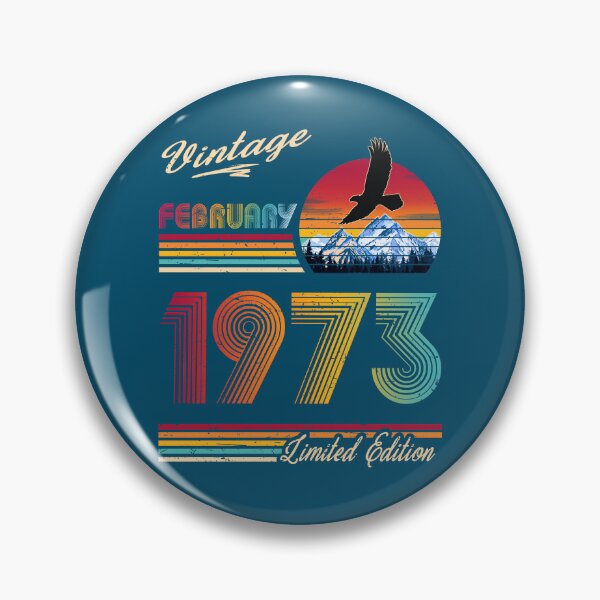 Item preview, February 1973 Birthday designed and sold by GreenSplash.