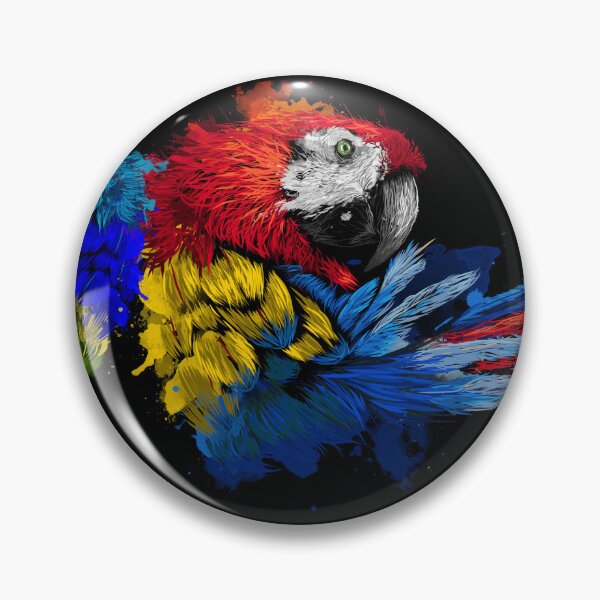 Item preview, Macaw in abstract neon colors designed and sold by Bcolors.