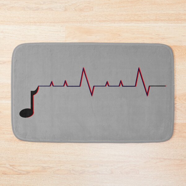 Item preview, Red black. Cardiogram with a musical note at the beginning designed and sold by Murza.