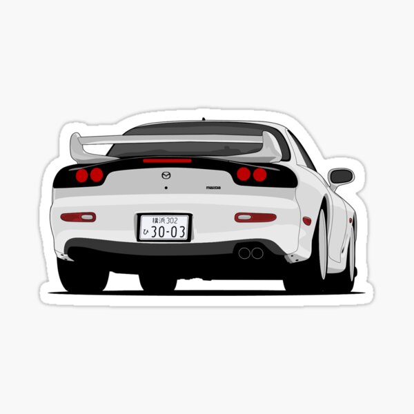 Mazda RX-7 Sticker for Sale by CarWorld