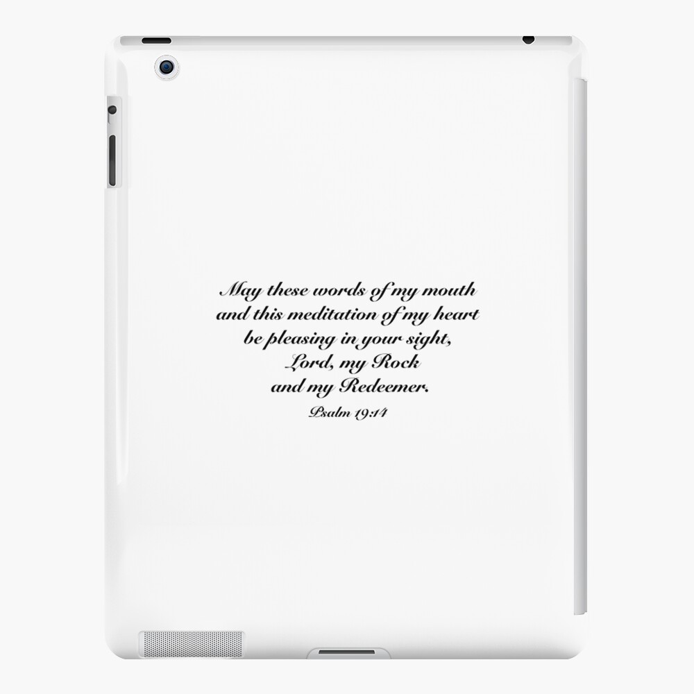 Psalm 19:14 iPad Case & Skin