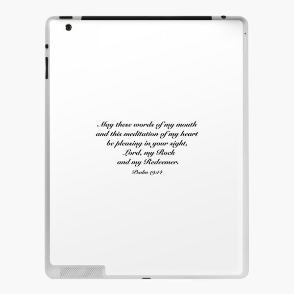 Psalm 19:14 iPad Skin