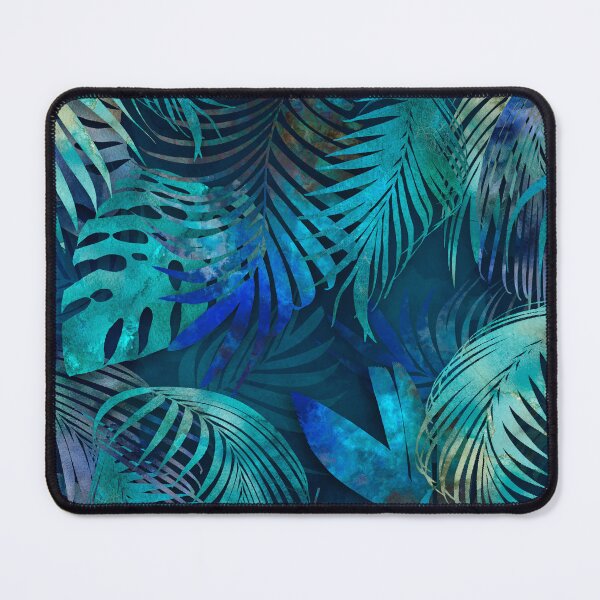 Item preview, Mystic Blue Jungle Watercolor Art designed and sold by artsandsoul.