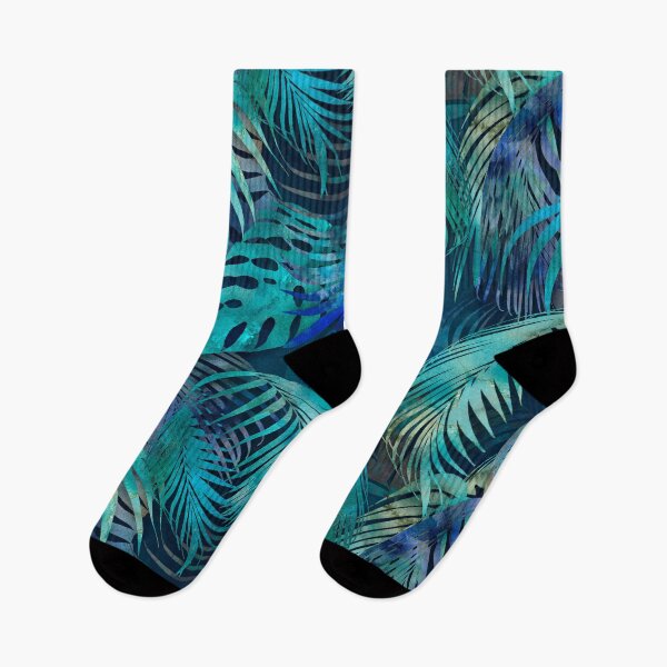 Item preview, Mystic Blue Jungle Watercolor Art designed and sold by artsandsoul.