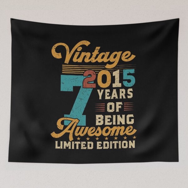 Item preview, Vintage 2015 Limited Edition Aweome 7th Birthday designed and sold by Ibu83.