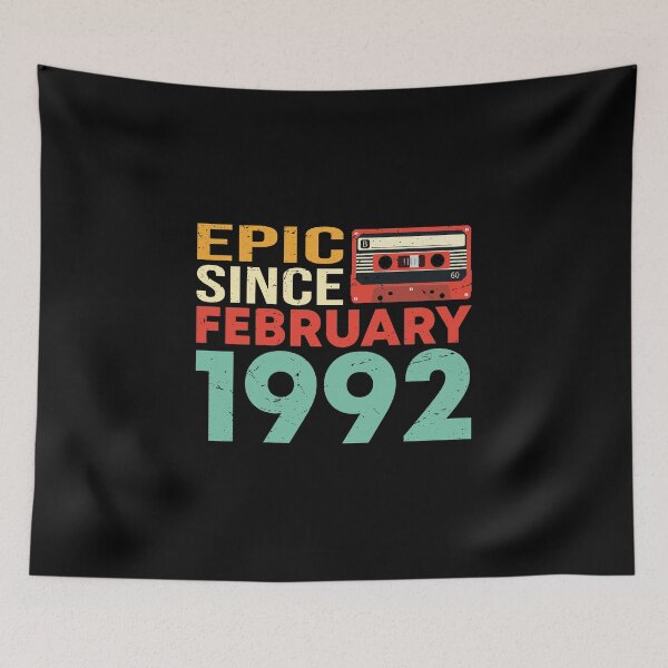 Item preview, Vintage Legendary  Epic Since February 1992 Funny 30th Birthday Gifts designed and sold by thiag-o.