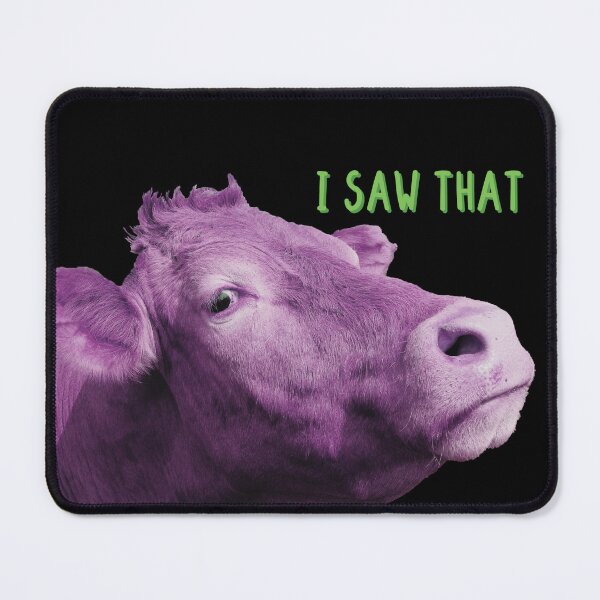 Item preview, I saw that, Purple Judgemental Cow designed and sold by stickmeok.