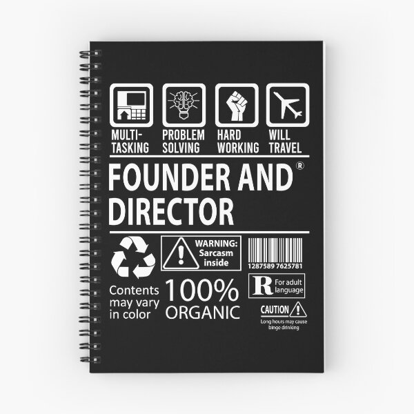 Item preview, Founder And Director T Shirt - MultiTasking Certified Job Gift Item Tee designed and sold by sabinacsnm.