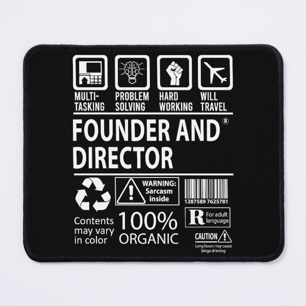 Item preview, Founder And Director T Shirt - MultiTasking Certified Job Gift Item Tee designed and sold by sabinacsnm.