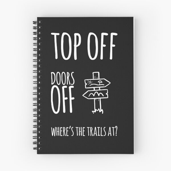 Aperçu de l'œuvre Top Off Doors Off Où sont les sentiers? créée et vendue par madetoprint.