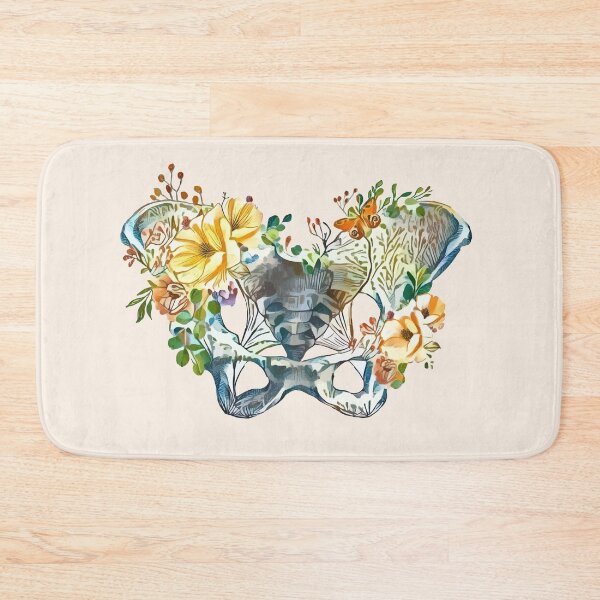 Item preview, Botanical anatomy pelvis Feminism, anatomy, anatomical art, female bones of the pelvis designed and sold by Collagedream.