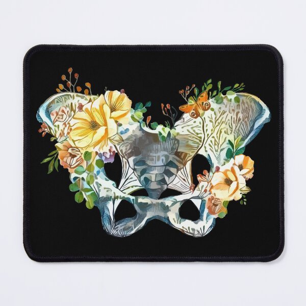 Item preview, Botanical anatomy pelvis Feminism, anatomy, anatomical art, female bones of the pelvis designed and sold by Collagedream.