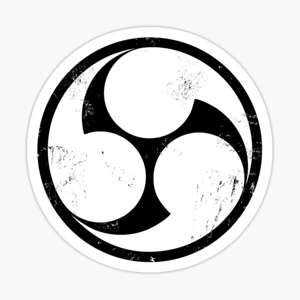 Item preview, Tomoe - Mitsudomoe Symbol [distressed] designed and sold by Mariel  Toigo.