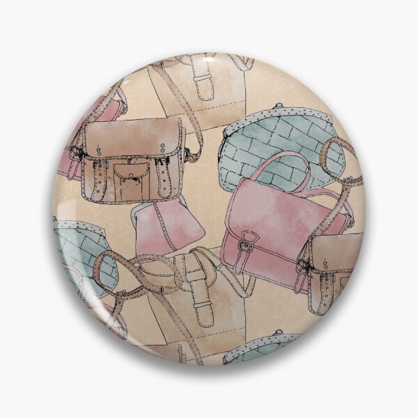 Item preview, Watercolour painted handbag and purse designed and sold by RosalieReeves.