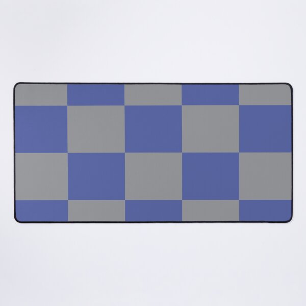 Item preview, Squares Pattern Checkerboard Gray and Periwinkle Blue designed and sold by ValeriesGallery.