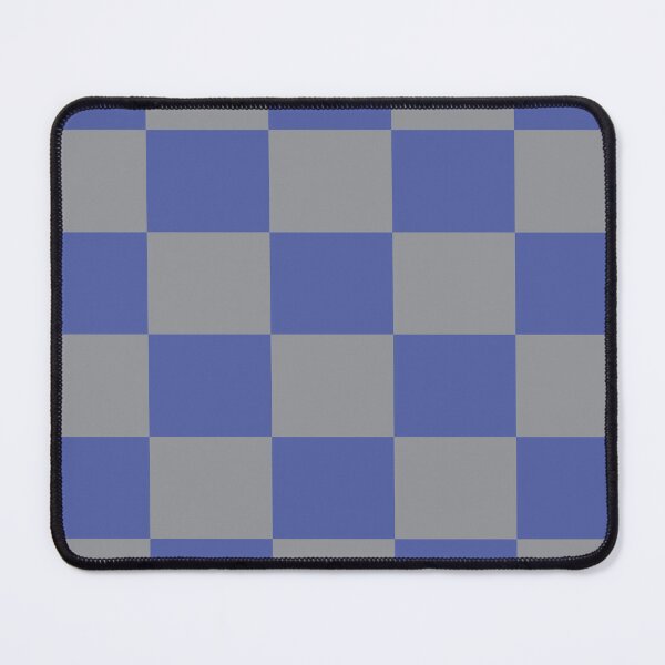 Item preview, Squares Pattern Checkerboard Gray and Periwinkle Blue designed and sold by ValeriesGallery.