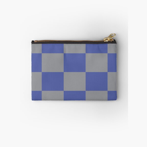 Item preview, Squares Pattern Checkerboard Gray and Periwinkle Blue designed and sold by ValeriesGallery.