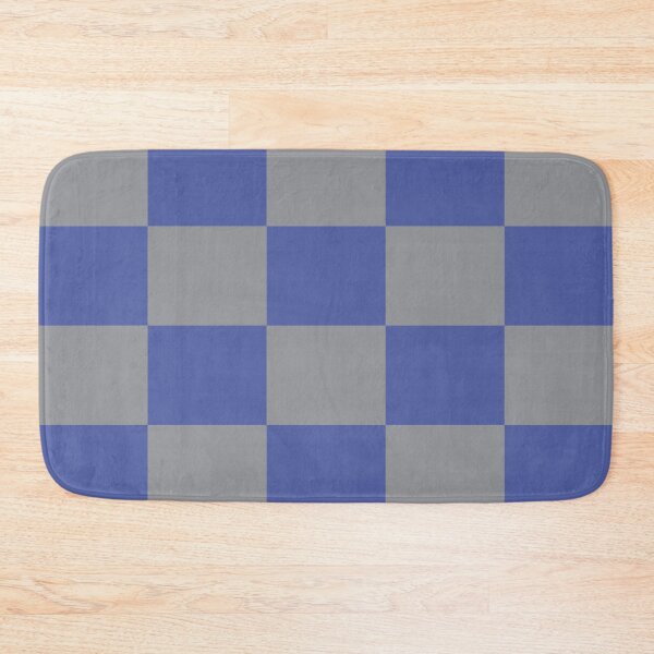 Item preview, Squares Pattern Checkerboard Gray and Periwinkle Blue designed and sold by ValeriesGallery.
