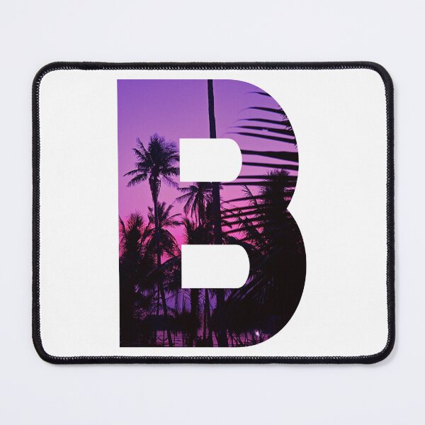 Item preview, B letter, Purple sunset designed and sold by stickmeok.