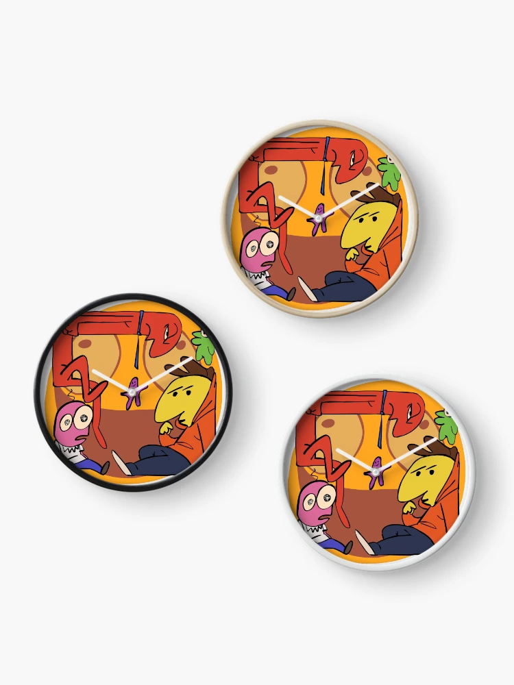 Thumbnail 3 of 4, Clock, Smiling Friends designed and sold by DreamPattern.