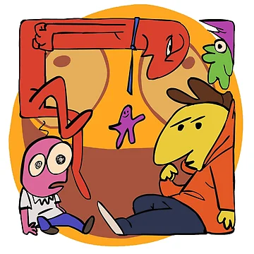 Artwork thumbnail, Smiling Friends by DreamPattern