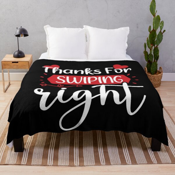 Item preview, Thanks For Swiping Right Funny Saying Cute Couple Valentines day Present  designed and sold by pedrored369.