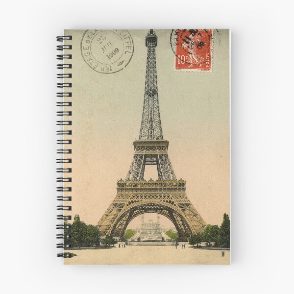 Item preview, Vintage postcard of Paris and the Eiffel Tower designed and sold by Slh69.