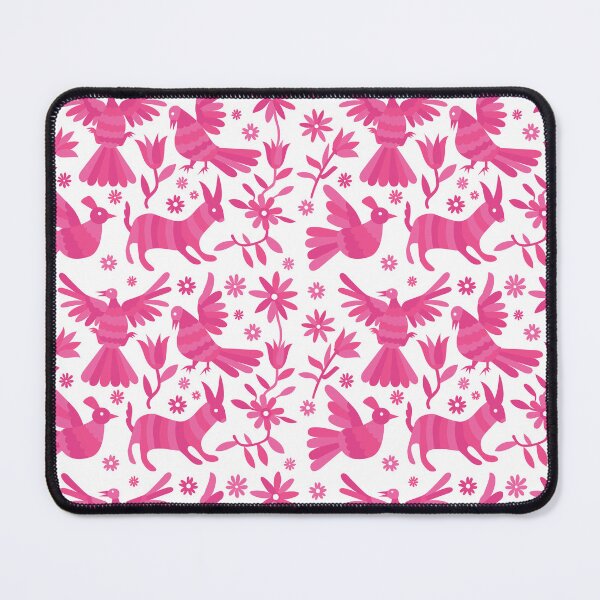 Item preview, otomi, pink otomi texture, mexican otomi, mexican art, mexican craft, mexican folk, otomi texture, mexican pattern, flowers, birds, animals, pink designed and sold by Terevela.