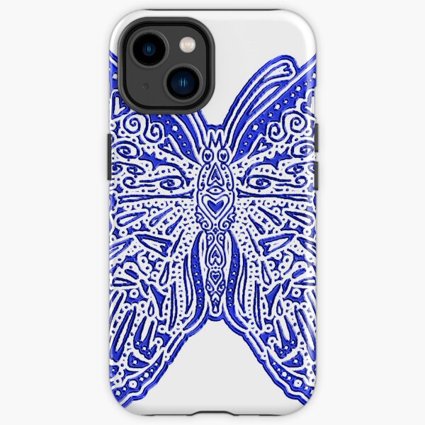 Beautiful Butterfly - Blue iPhone Tough Case