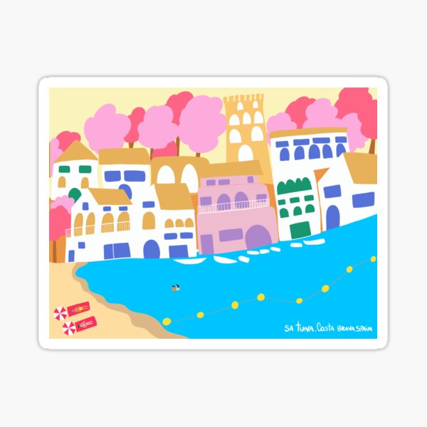 Spanish beach Sticker