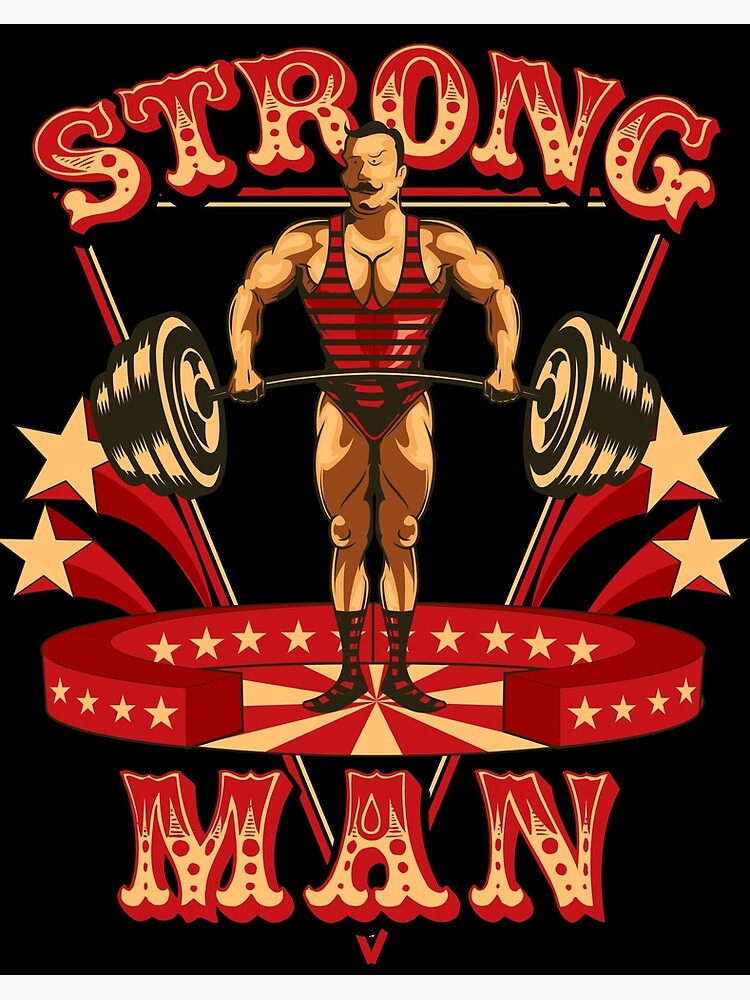 Weightlifting or powerlifting sports vintage print - Weightlifting